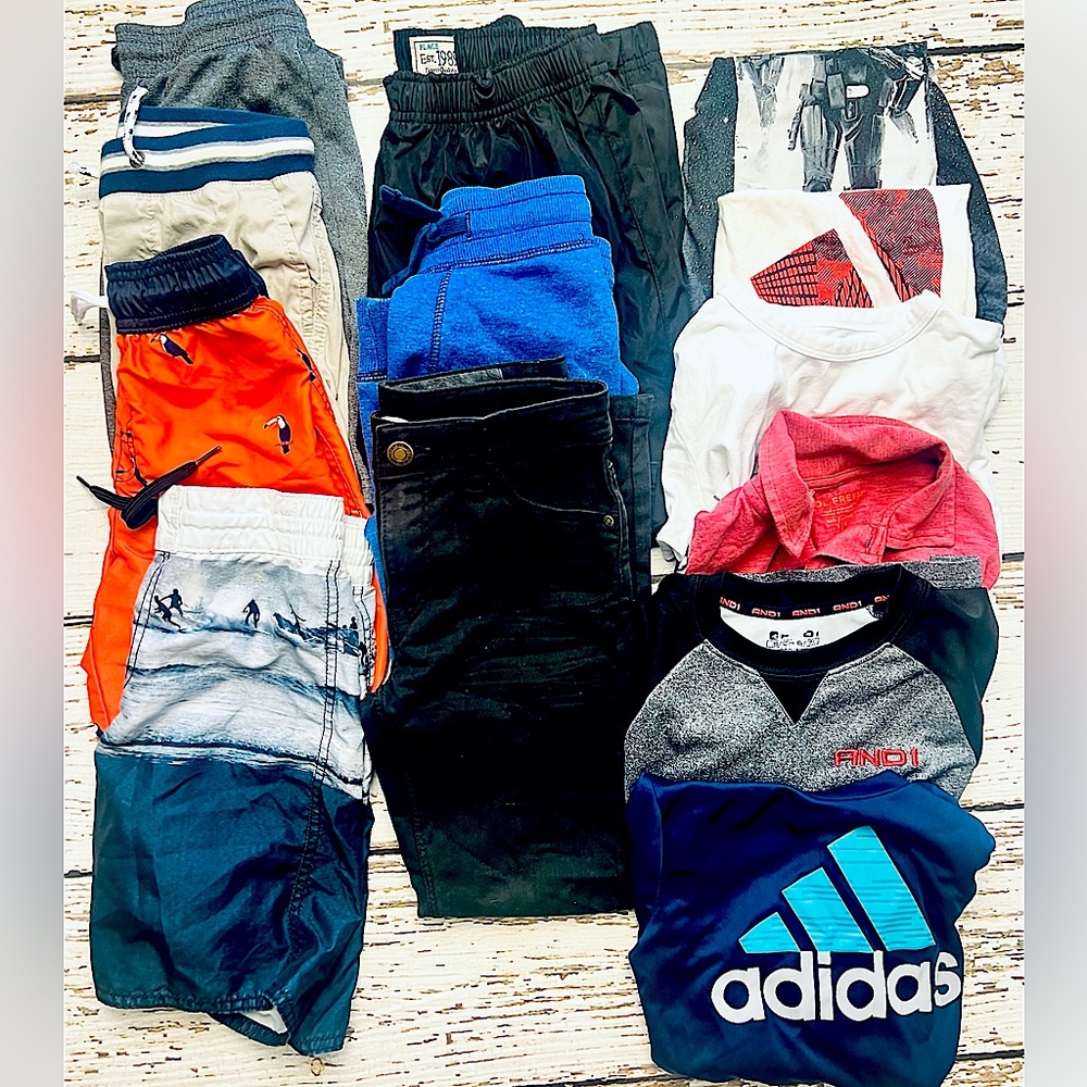 Boys size 6/7 bundle of clothes. Excellent condition. Brands include H&M, Adidas